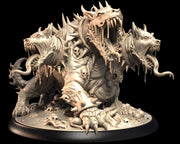 Cerberus Miniature | Three Headed Hellhound Demon Dog | UNPAINTED Resin DnD Pathfinder - Only-Games