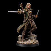 Half-Elf Swords Bard Miniature | Swashbuckler Duelist Rapier | Elaris Thorne | UNPAINTED Resin DnD 5E Pathfinder - Only-Games