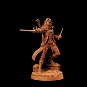 Half-Elf Swords Bard Miniature | Swashbuckler Duelist Rapier | Elaris Thorne | UNPAINTED Resin DnD 5E Pathfinder - Only-Games