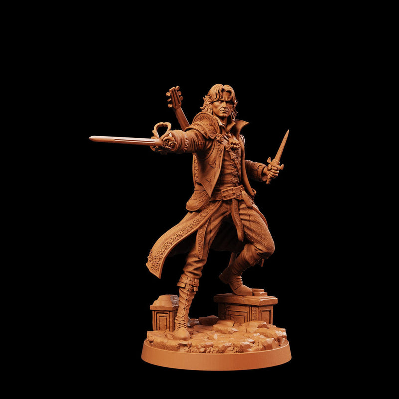 Half-Elf Swords Bard Miniature | Swashbuckler Duelist Rapier | Elaris Thorne | UNPAINTED Resin DnD 5E Pathfinder - Only-Games