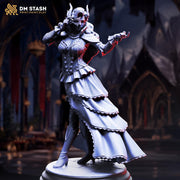 Female Vampire Miniature | Gothic Noblewoman Undead Lady | UNPAINTED Resin DnD Pathfinder - Only-Games
