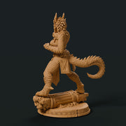 Female Bronze Dragonborn Monk Miniature | Kaevrisa Open Hand Monk | UNPAINTED Resin DnD Pathfinder - Only-Games