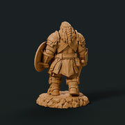 Dwarf Fighter STL | Ordrik Korrun Axe Shield Warrior Digital Download | PaintedOrNot Original DnD Pathfinder - Only-Games