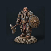 Dwarf Fighter STL | Ordrik Korrun Axe Shield Warrior Digital Download | PaintedOrNot Original DnD Pathfinder - Only-Games
