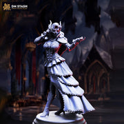Female Vampire Miniature | Gothic Noblewoman Undead Lady | UNPAINTED Resin DnD Pathfinder - Only-Games