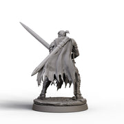 Human Fighter STL | Aldric Greatsword Warrior Digital Download | PaintedOrNot Original DnD Pathfinder - Only-Games