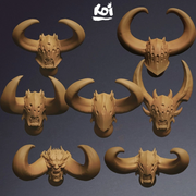 Gorelcaw Raiders - Miniature Heads - Only-Games