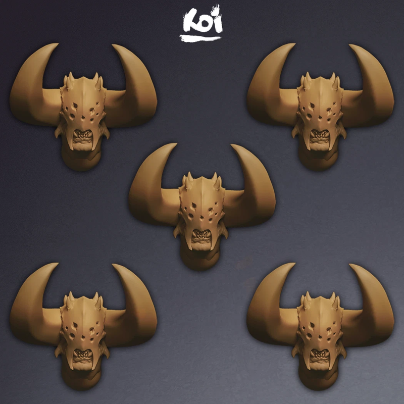 Goreclaw Raiders Type 3 - Miniature Heads - Only-Games