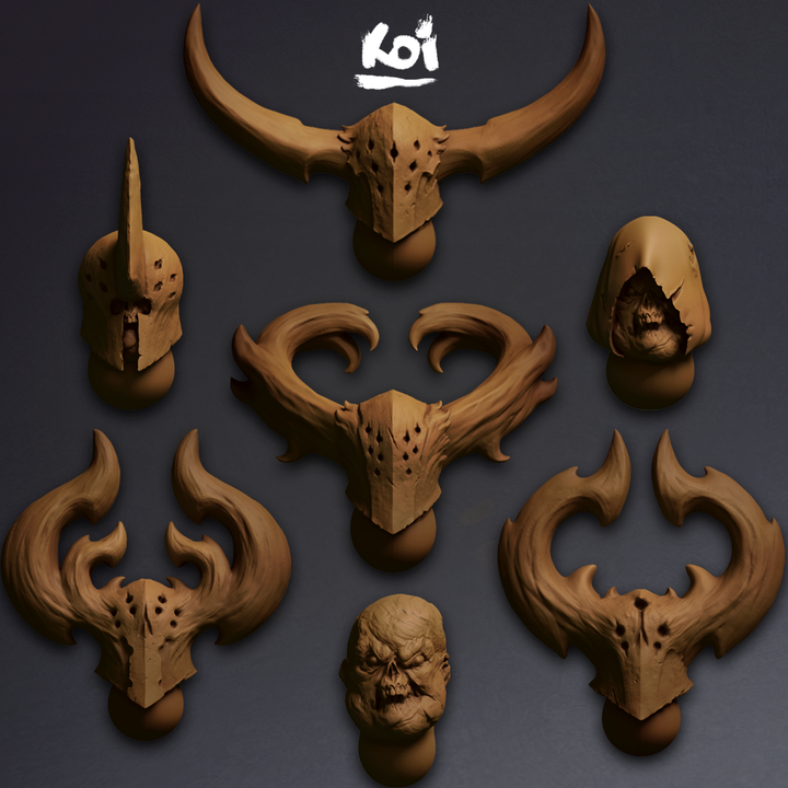 Plaguebearers of Decay - Miniature heads - Only-Games