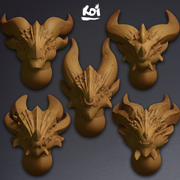Dragonkin - Miniature heads - Only-Games