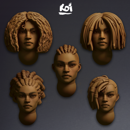 Huntress - Miniature heads - Only-Games