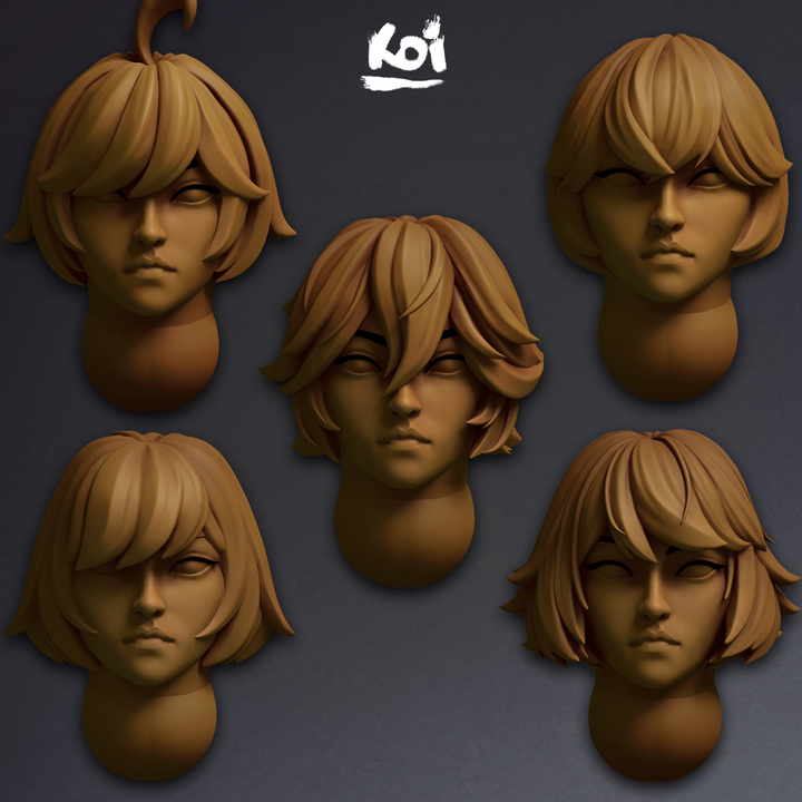 Holy Order Clerics - Miniature heads - Only-Games