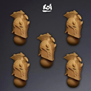 Dragon Knight Type 1 - Miniature Heads - Only-Games