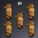 Dragon Knight Type 2 - Miniature Heads - Only-Games