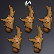 Dragon Knight Type 4 - Miniature Heads - Only-Games