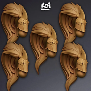 Dragon Knight Type 5 - Miniature Heads - Only-Games