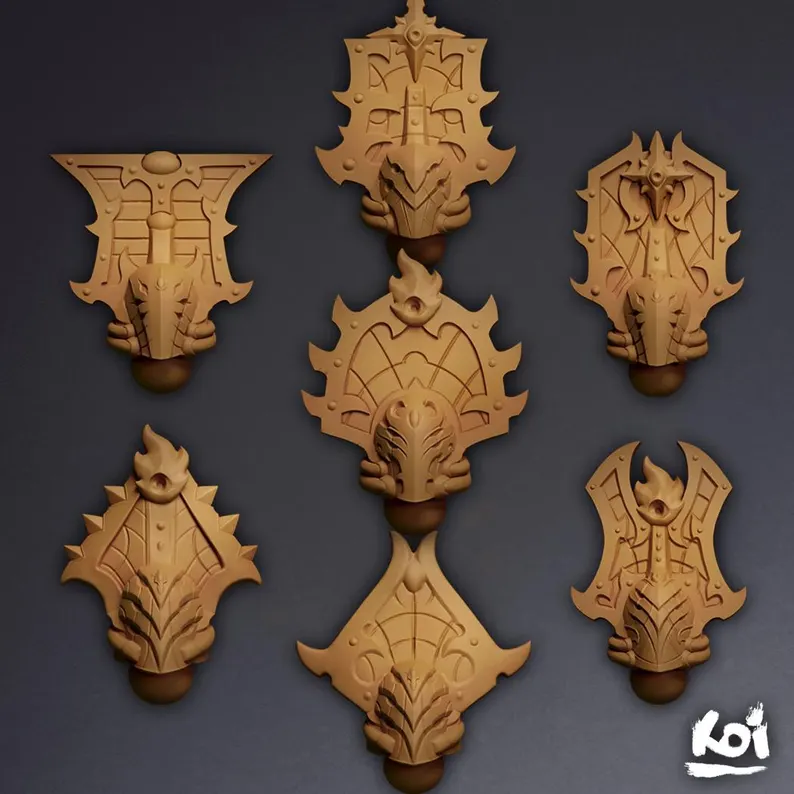 Warp Allseers - Miniatures Heads - Only-Games