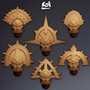 Iron Maidens - Miniature Heads - Only-Games