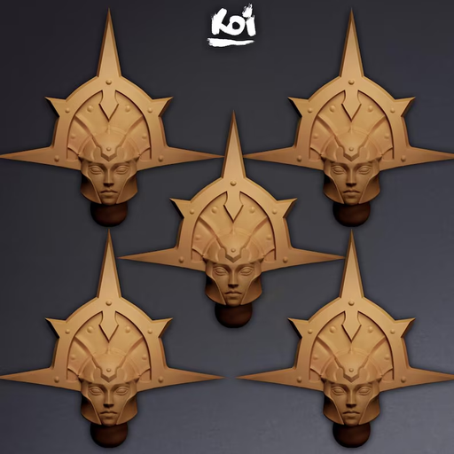 Iron Maidens Type 1 - Miniature Heads - Only-Games