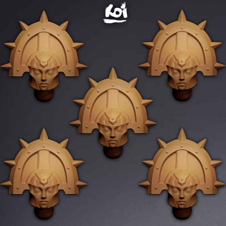 Iron Maidens Type 5 - Miniature Heads - Only-Games