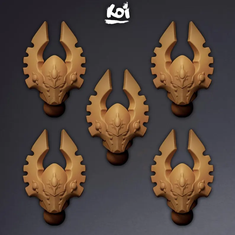 Warseers Type 1 - Miniature Heads - Only-Games