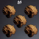 Werewolves - Miniature Heads - Only-Games