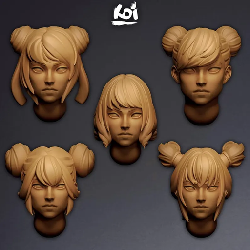 Flame Dancers - Miniature Heads - Only-Games