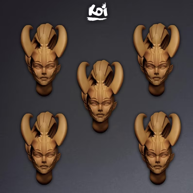 Painmaidens Type 3 - Miniature Heads - Only-Games