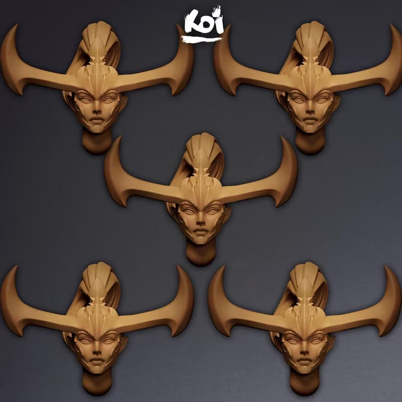 Painmaidens Type 5 - Miniature Heads - Only-Games