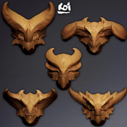 Elder Dragons - Miniature Heads - Only-Games