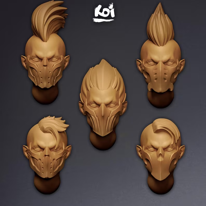 Corsairs - Miniature Heads - Only-Games