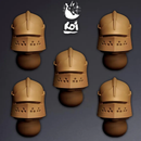 Crusaders Type 2 - Miniature Heads - Only-Games