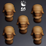 Crusaders Type 3 - Miniature Heads - Only-Games
