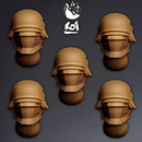 Crusaders Type 3 - Miniature Heads - Only-Games