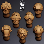 Enforcers - Miniature Heads - Only-Games