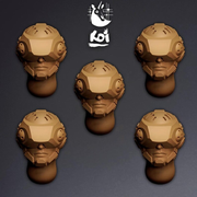 Enforcers Type 2 - Miniature Heads - Only-Games