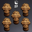 Enforcers Type 4 - Miniature Heads - Only-Games