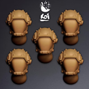 Enforcers Type 5 - Miniature Heads - Only-Games