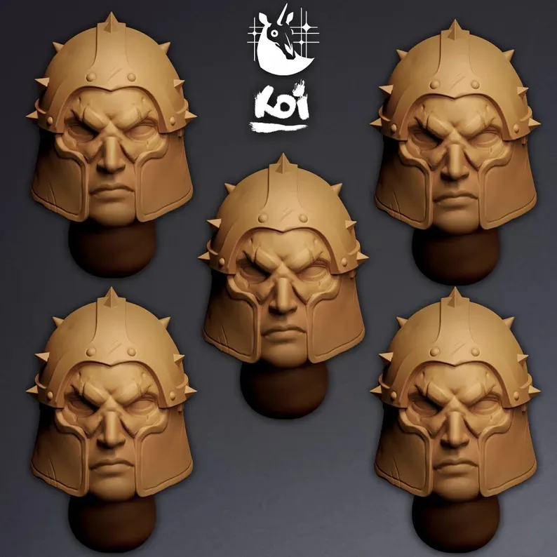 Iron Gallows Type 5 - Miniature Heads - Only-Games