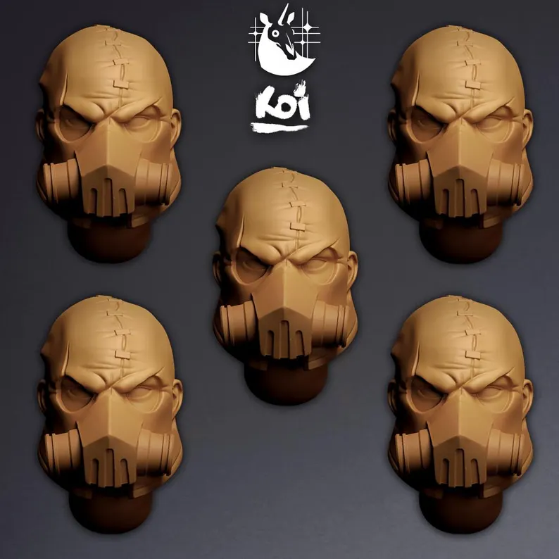Black Breath Cult Type 5 - Miniature Heads - Only-Games