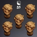 Techno Priests Type 4 - Miniature Heads - Only-Games