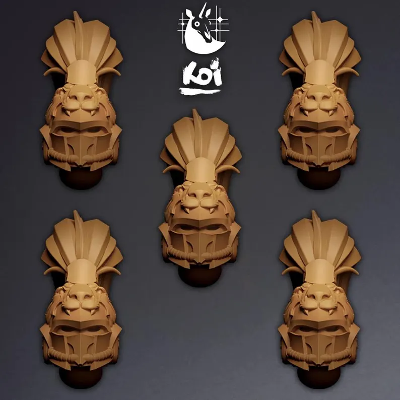 Aeternum Pridemarchs Type 3 - Miniature Heads - Only-Games