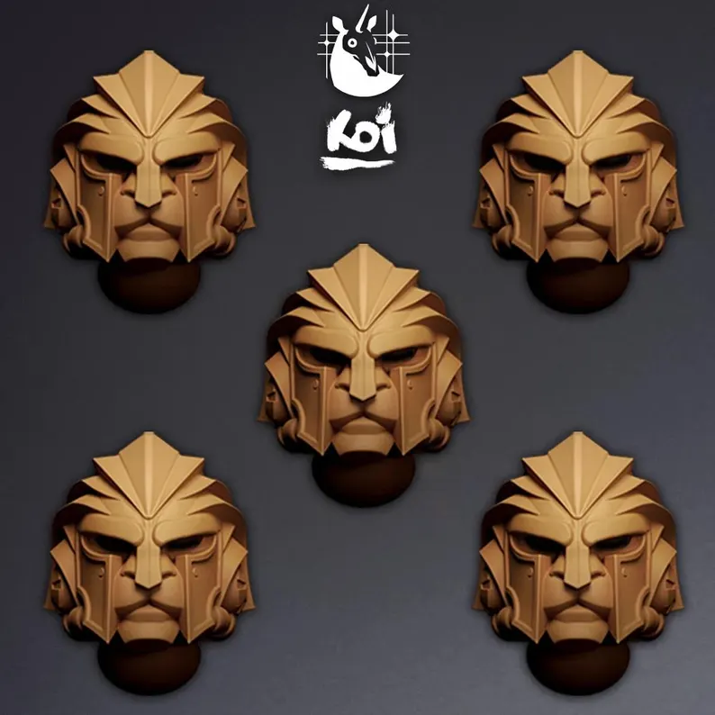 Aeternum Pridemarchs Type 9 - Miniature Heads - Only-Games