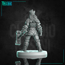 (L 0095) Male iron stone golem with two hand hammer (Large) - Only-Games