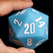 Jester's Bounce | 55mm Luminous D20 Silicone | Blue - Only-Games