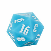 Jester's Bounce | 55mm Luminous D20 Silicone | Blue - Only-Games