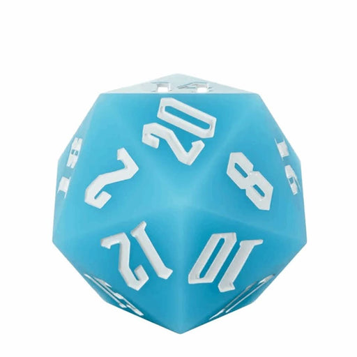 Jester's Bounce | 55mm Luminous D20 Silicone | Blue - Only-Games