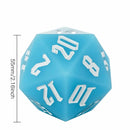 Jester's Bounce | 55mm Luminous D20 Silicone | Blue - Only-Games