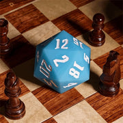 Jester's Bounce | 55mm Luminous D20 Silicone | Blue - Only-Games