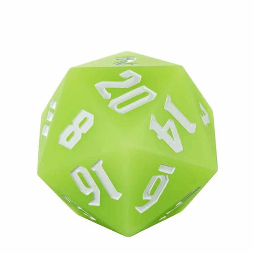 Jester's Bounce | 55mm Luminous D20 Silicone | Green - Only-Games